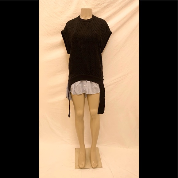 NWT Zara Size Small Combination Hi-Lo Mini Dress - Picture 4 of 11